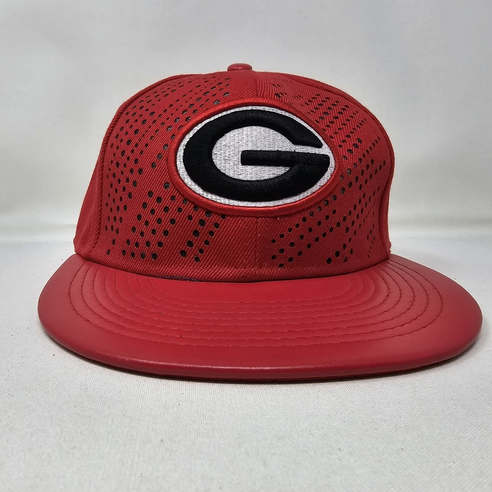 Zephyr Georgia Bulldogs Trucker Cap Snap Back‎ Hat Red Unisex Adult Adjustable